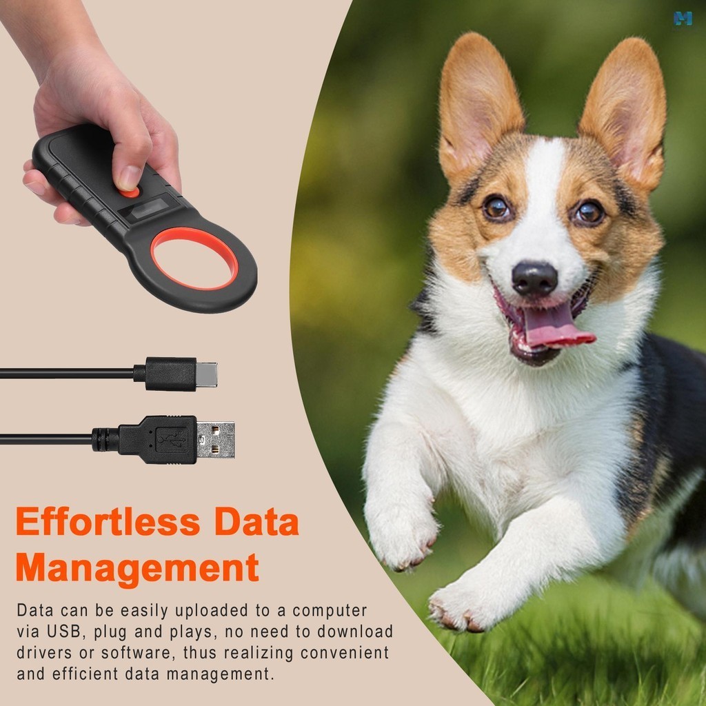 Pet Microchip Reader Scanner ไร้สาย RFID Handheld Chip Scanner ชาร์จ ...