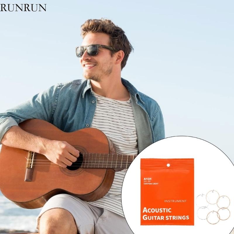 Run 6 ชิ้นกีตาร์พื้นบ้านเหล็ก Core string 6-string กีตาร์อะคูสติก ...