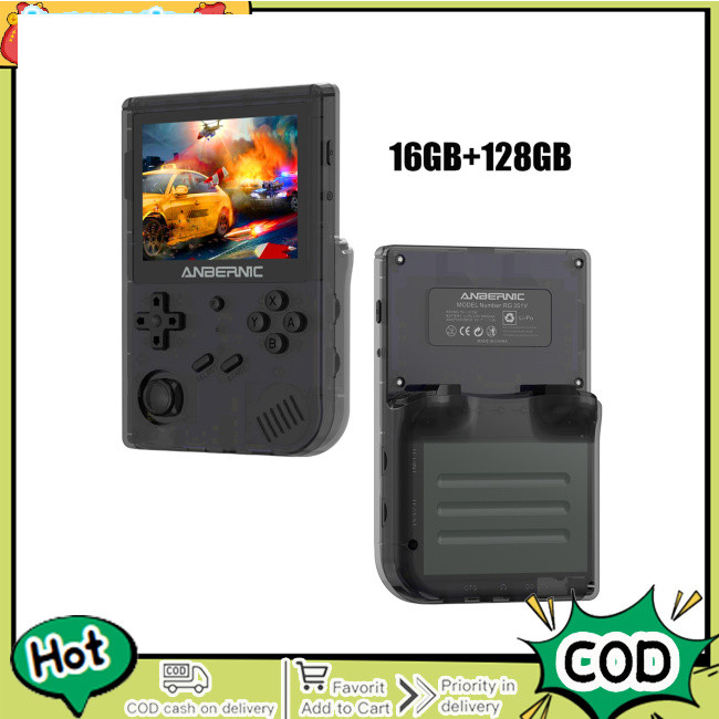 Rg351v Retro เกมคอนโซลมือถือหน้าจอ 3.5 นิ้ว 3900mAh แบตเตอรี่ในตัว 16G ...