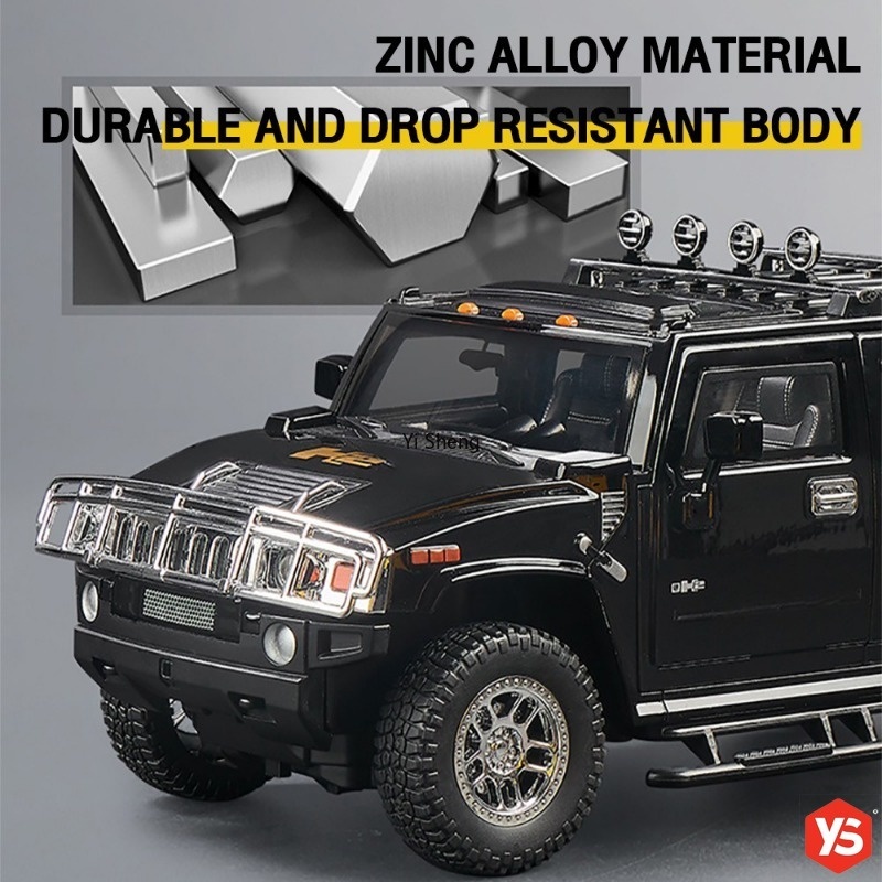 1:18 Scale ขนาดใหญ่ HUMMER H2 Diecast รุ่นรถโลหะของเล่นรถ Diecast