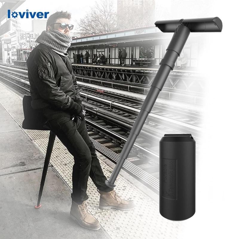 【จัดส่งในพื้นที่】Outdoor W/ Bag Anti-Slip Gimbles Folding Stool ...