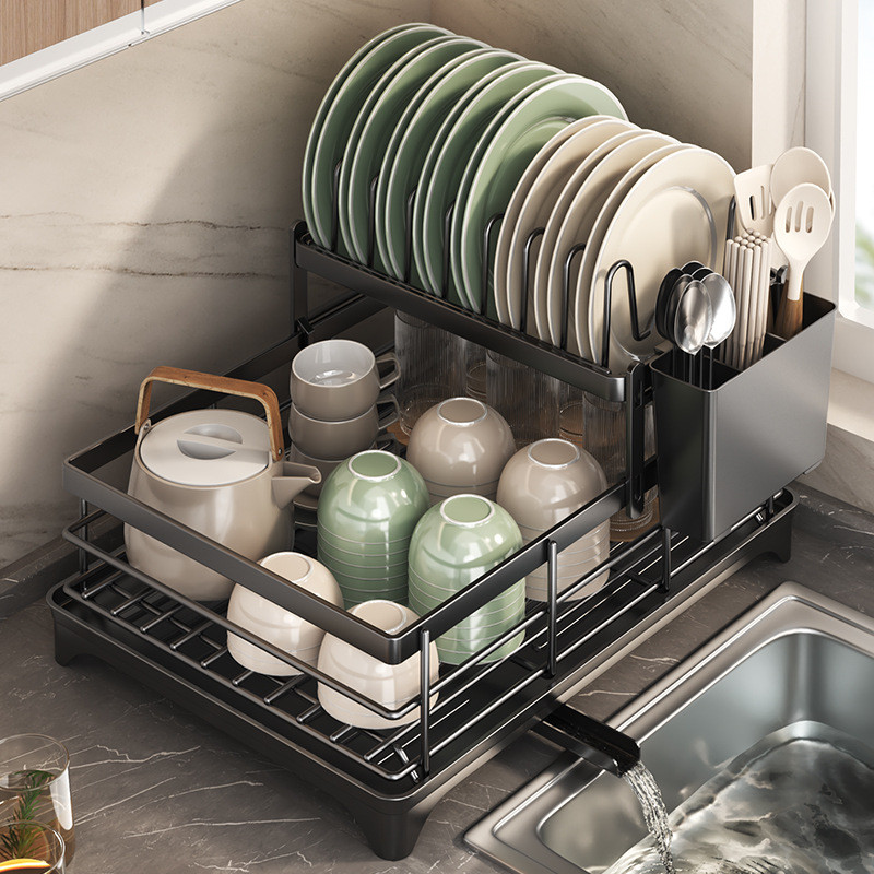 New Product#Kitchen Draining Bowl and Plate Rack Storage Rack for ...
