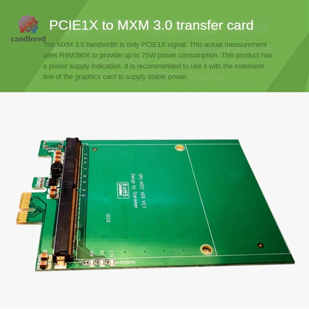 PCI-E ถึง MXM3.0 กราฟิกการ์ด Riser การ์ด PCI Express X1 ถึง MXM3.0 อะแด ...