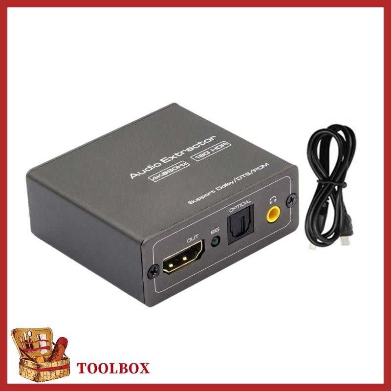 TOOLBOX 4K60Hz HDTV-เข้ากันได้กับ Auditory Extractor พร้อมเอาต์พุต 5 ...