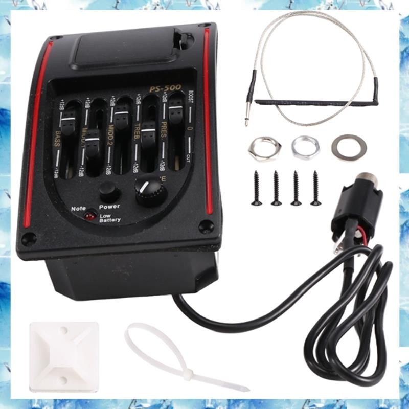 5-band Tone Controls EQ Equalizer Tuner PS-500 5-Band Acoustic Guitar ...