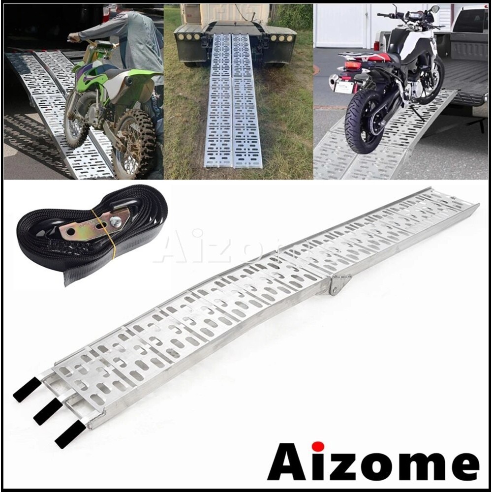 AI Motorcycle Loading Ramps Load Straps Ladder For Truck Trailer Car ...