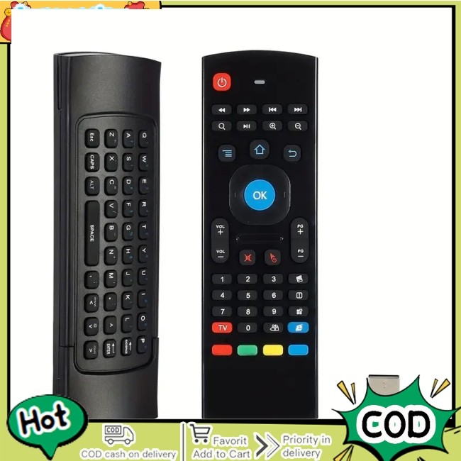 Mx3 Air Remote USB Wireless Replacement Remote Keyboard 2.4G ...