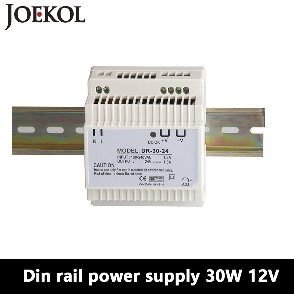 DR-30 Din Rail Power Supply 30W 12V 2A,Switching Power Supply AC 110v ...