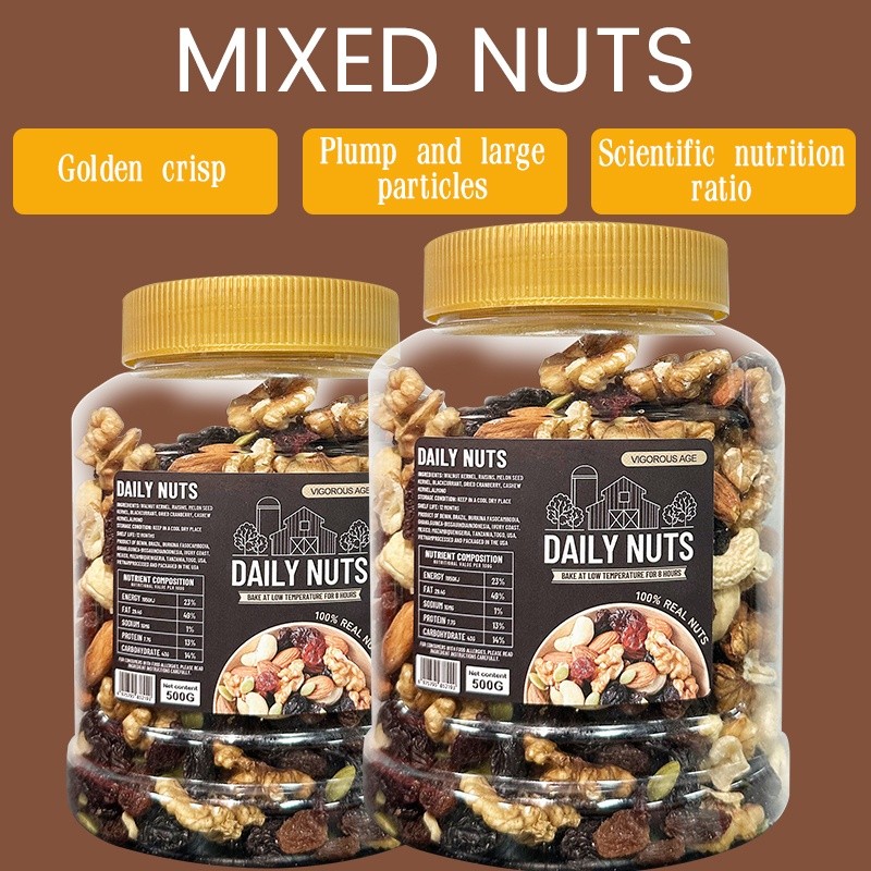 【Buy 1 Take 1】Mixed Nuts And Berries Dried Fruits Large Cans Trail Mix ...