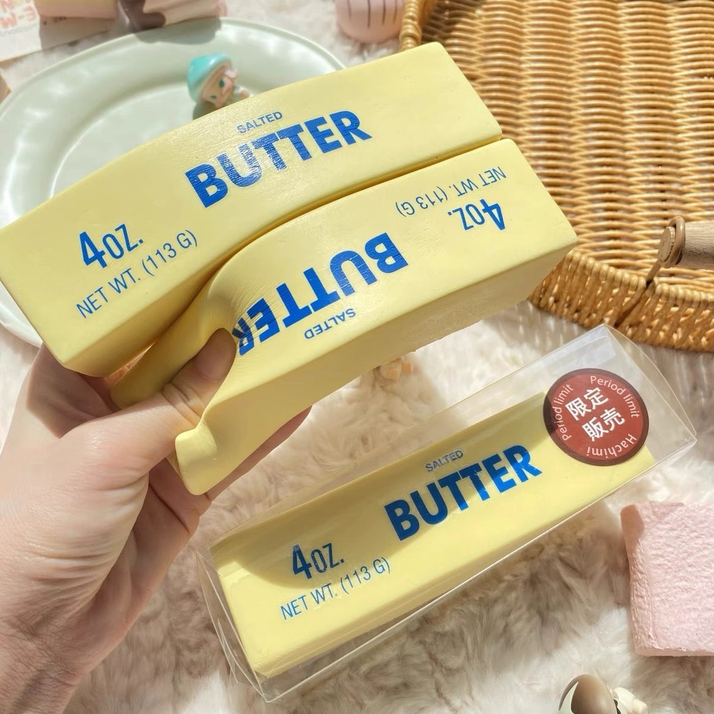 เนยเค็ม Squishy ของเล่นช้า Rising Butter Stick ของเล่นบีบช้า Rebound ...