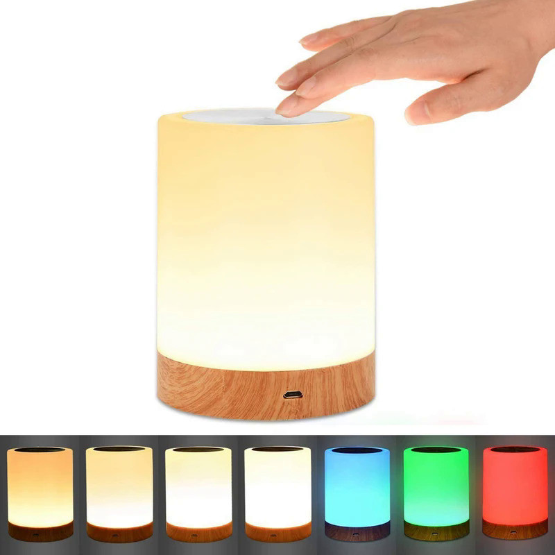 Touch Lamp LED Night Light for Bedrooms Living Room Portable Table ...
