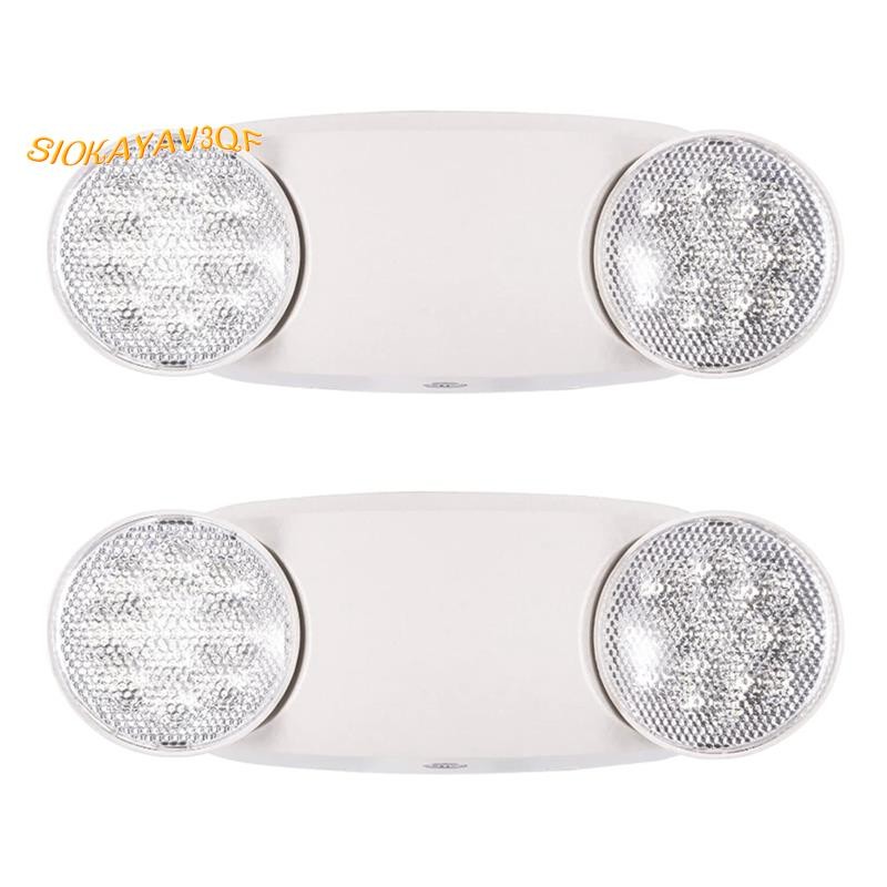 โคมไฟทางออกฉุกเฉินพร้อม 2 LED Bug Eye Heads US มาตรฐานไฟฉุกเฉินสปอตไลท์ ...