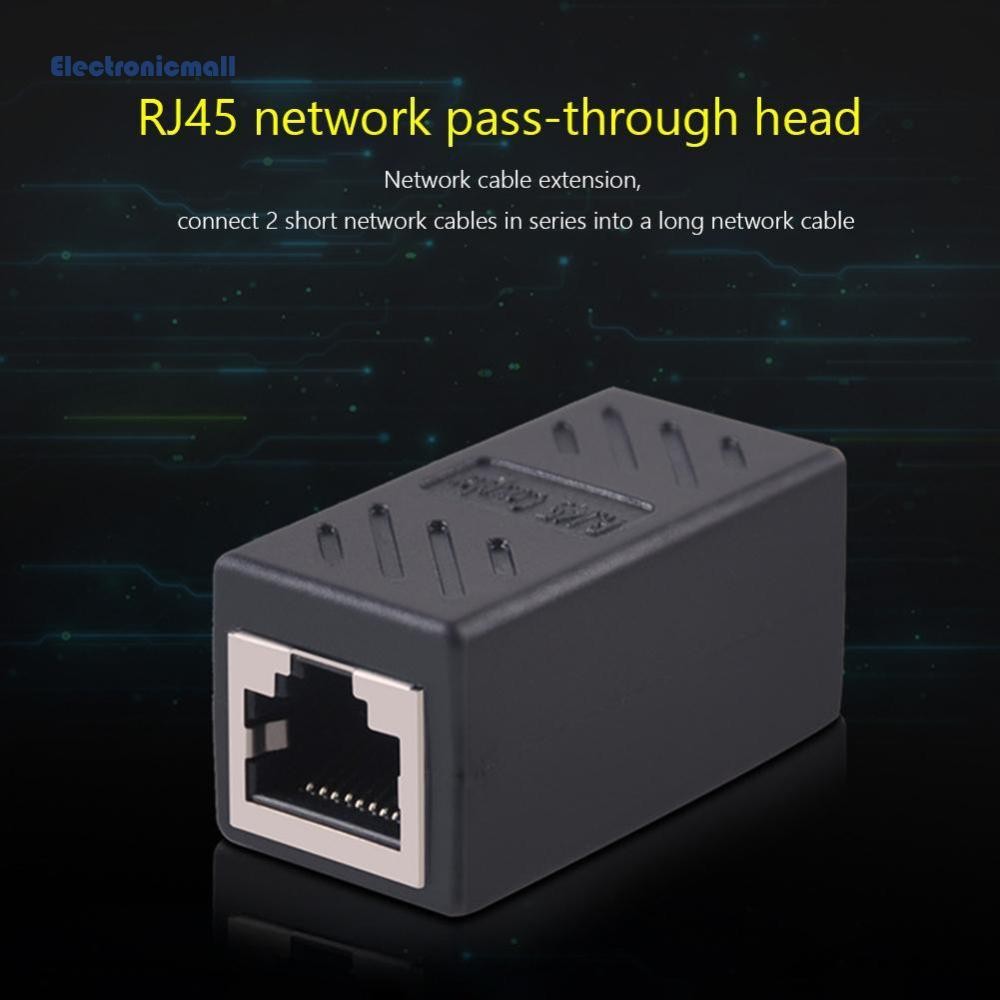 Rj45 Connector 8 Core Jack Network Extender Extension Wire Female to