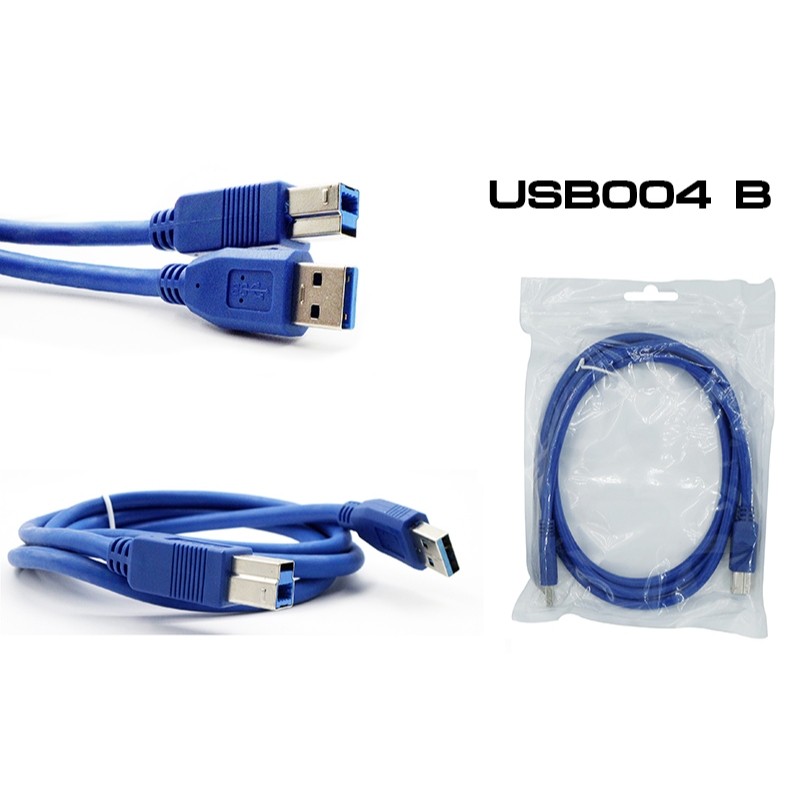 🔌สาย USB 3.0 Type A Male to B Male สายปริ้นเตอร์ สายเครื่องสแกนเนอร์ ...