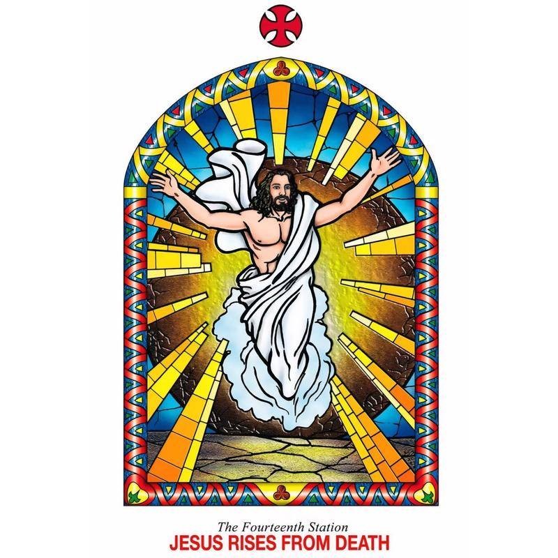 สถานีสิบสี่ JESUS RISES FROM DEATH ผ้าใบ พิมพ์โปสเตอร์ศิลปะผนัง ...