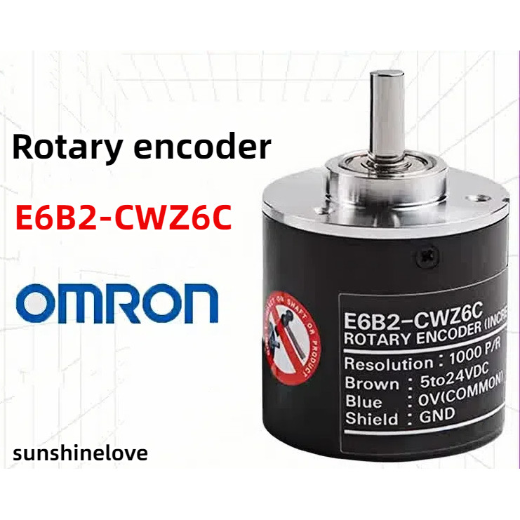 OMRON E6B2-CWZ1X Incremental Rotary Encoder – 2500P/R, Differential Signal, 5V DC, Shaft Type