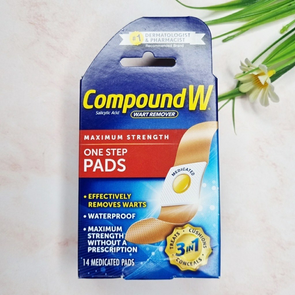 แปะตาปลา [Compound W®] Wart Remover Maximum Strength One Step Pads แผ่น ...