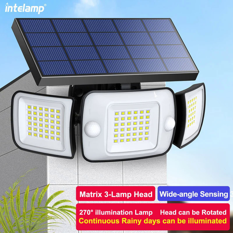 Solar Lights Outdoor with 3 Modes Motion Sensor Super Bright Wall Lamp ...