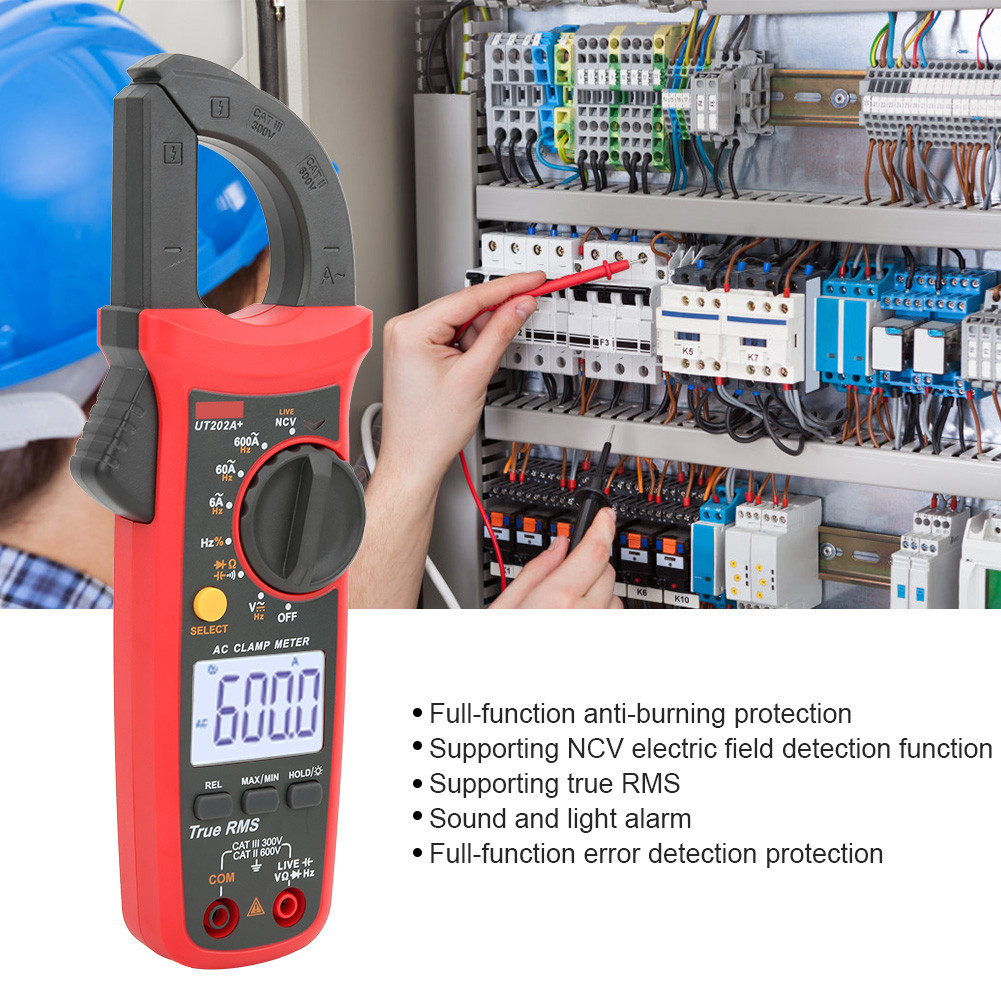 True RMS CLAMP METER Coil Coil Multi-functional ปัจจุบันแรงดันไฟฟ้า ...