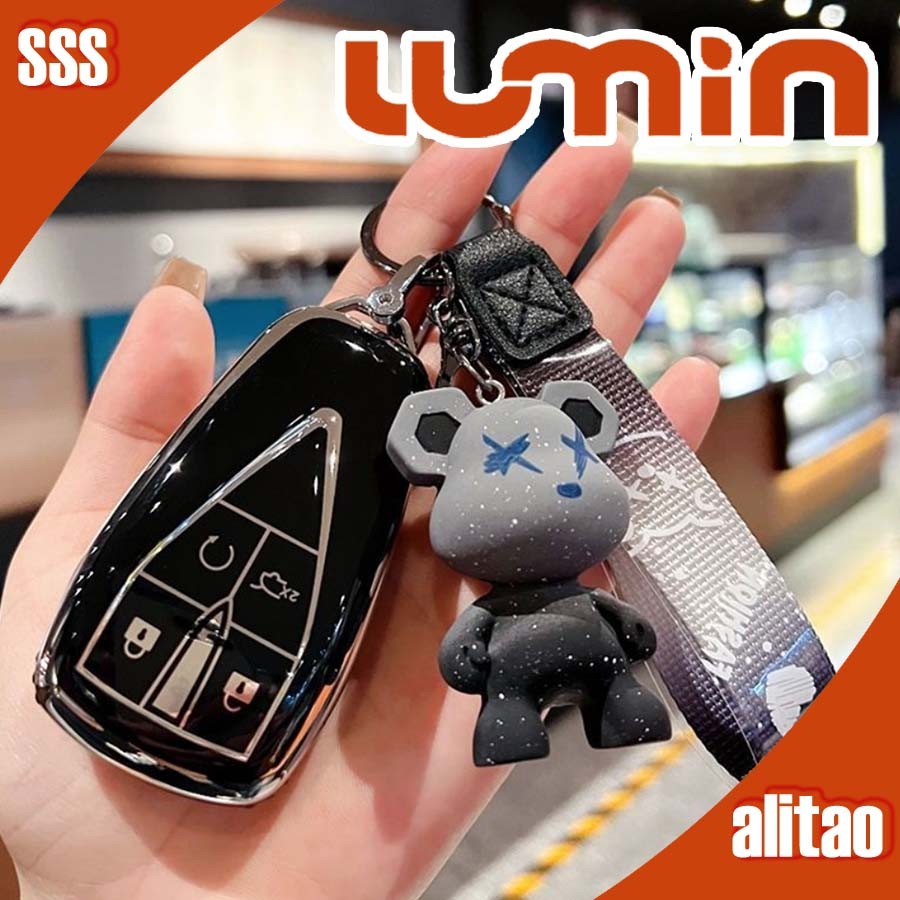 READY CHANGAN LUMIN น่ารัก格子 key case zipin lumin changan lumin กระบอก ...