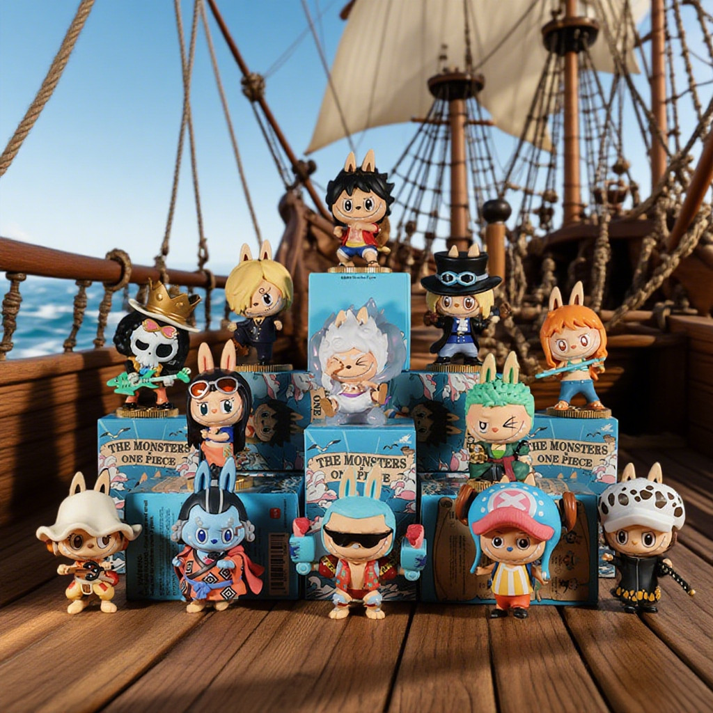 POPMART LABUBU One Piece Series Mystery Box ของขวัญเล่นฟิกเกอร์อิน ...