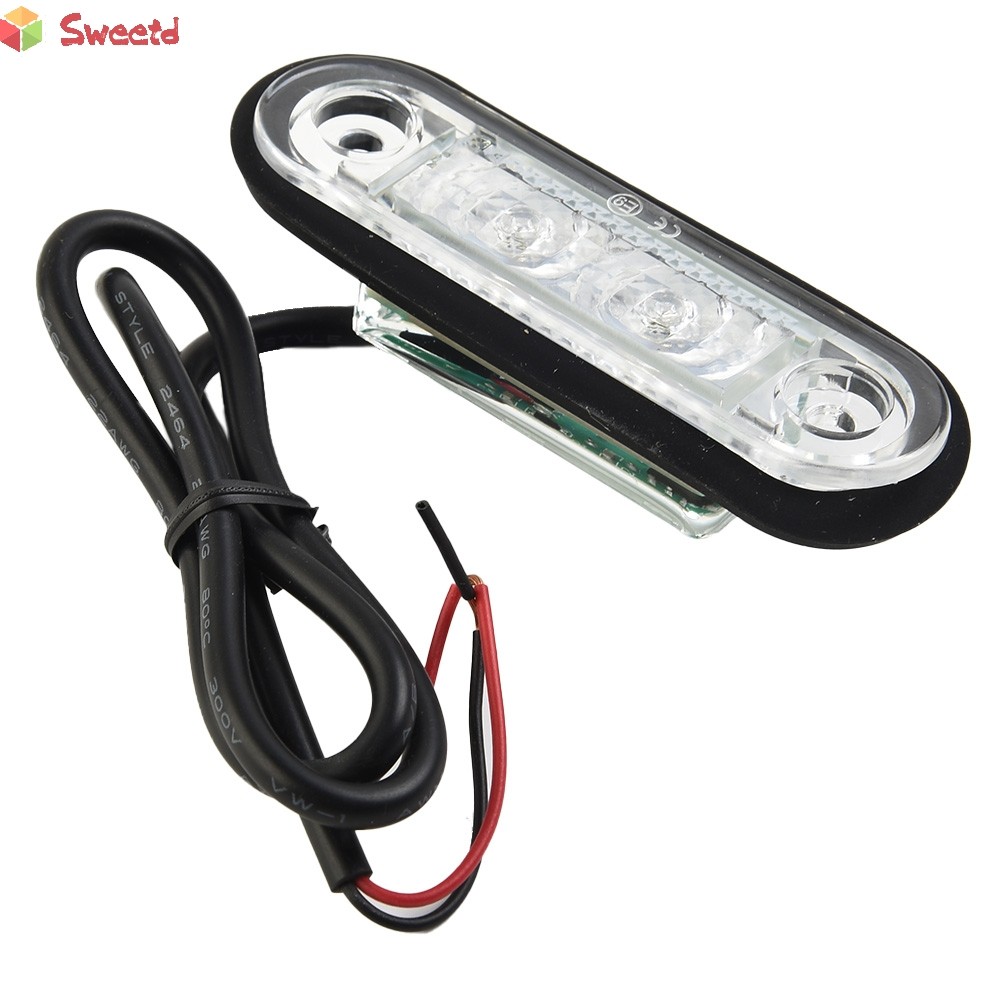 สไตล์สีขาว LED FLUSH FIT KELSA BAR MARKER LAMP LIGHT 12v 24v BRAKE,TAIL ...
