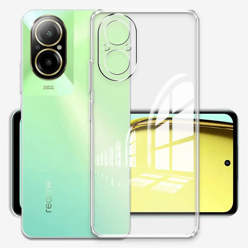 สําหรับrealme C67 4G RMX3890 นุ่มซิลิโคนใสยืดหยุ่นกันกระแทกTPU Coverผิว ...