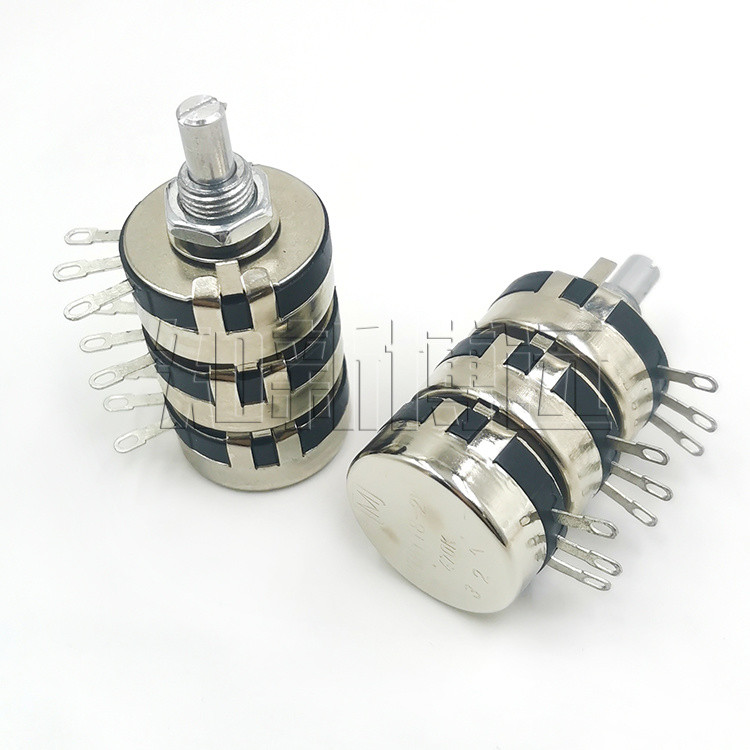 Triple Potentiometer WTH118-2W 1K4K710K22K47K100K220K470K1M 3 ชั้นวงกลม ...