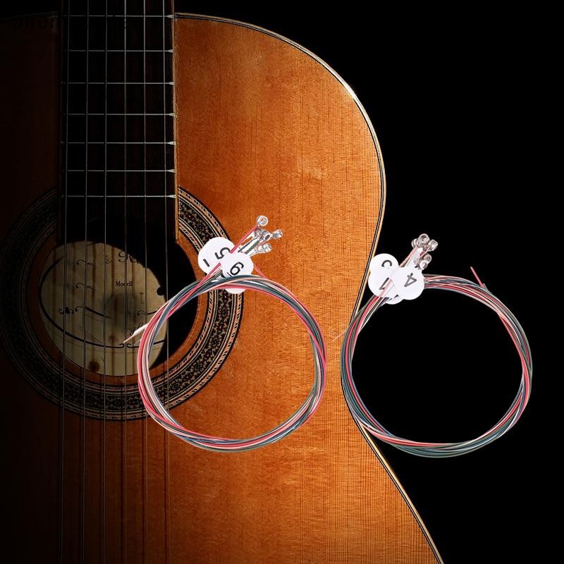 Rten 6 ชุดทองแดงบริสุทธิ์ Strings 1-6 กีตาร์พื้นบ้าน Strings + 10 ...