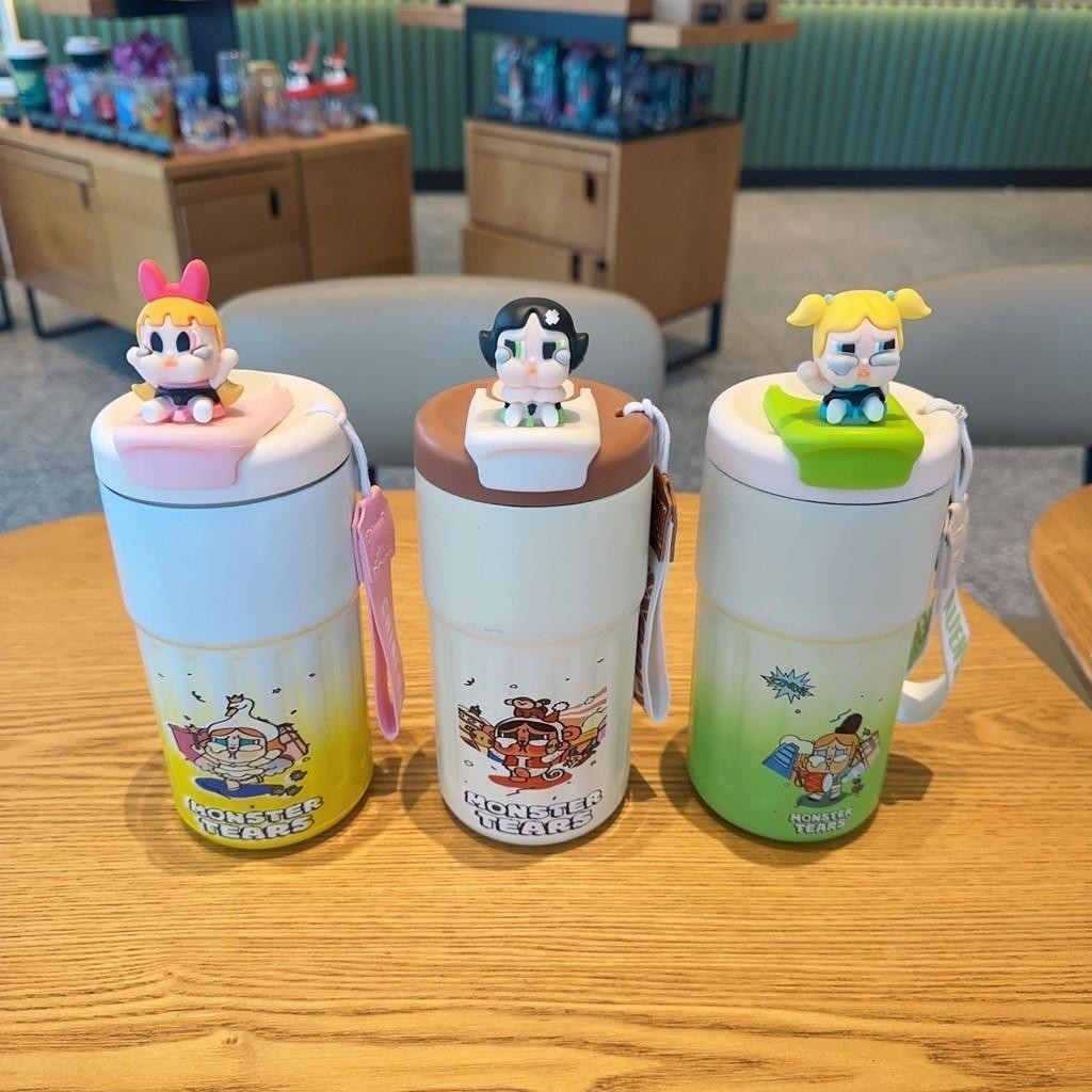 POP MART labubu แก้วสแตนเลส ขวดน้ําเก็บความเย แก้วเก็บอุณหภูมิ น่ารัก ...