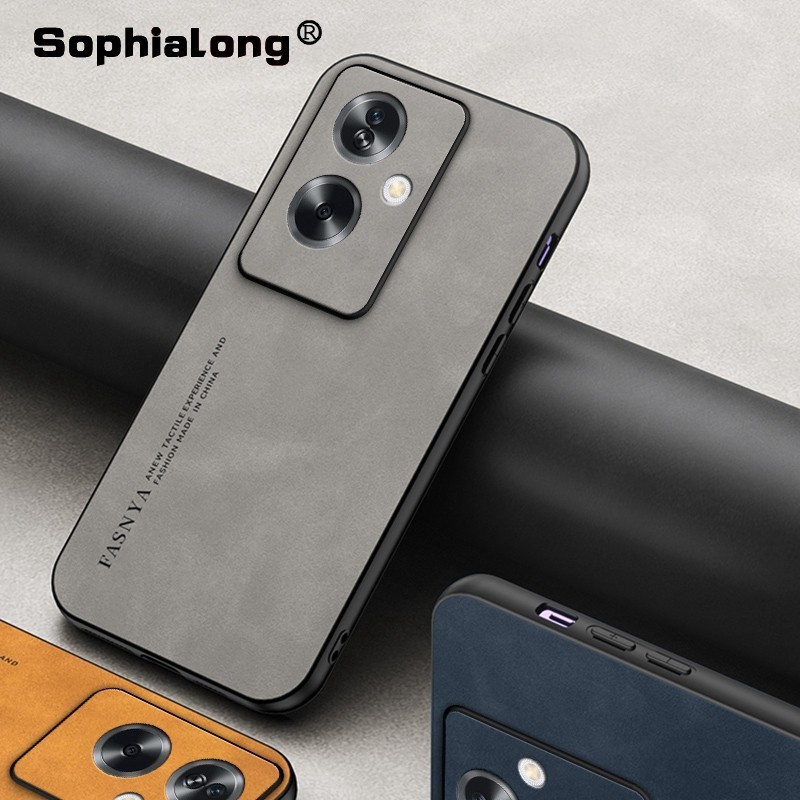 Oppo A3X A79 Reno11 F A2 CPH2681 เคสหนังแข็งคุณภาพสูง PC ฝาหลังกัน ...