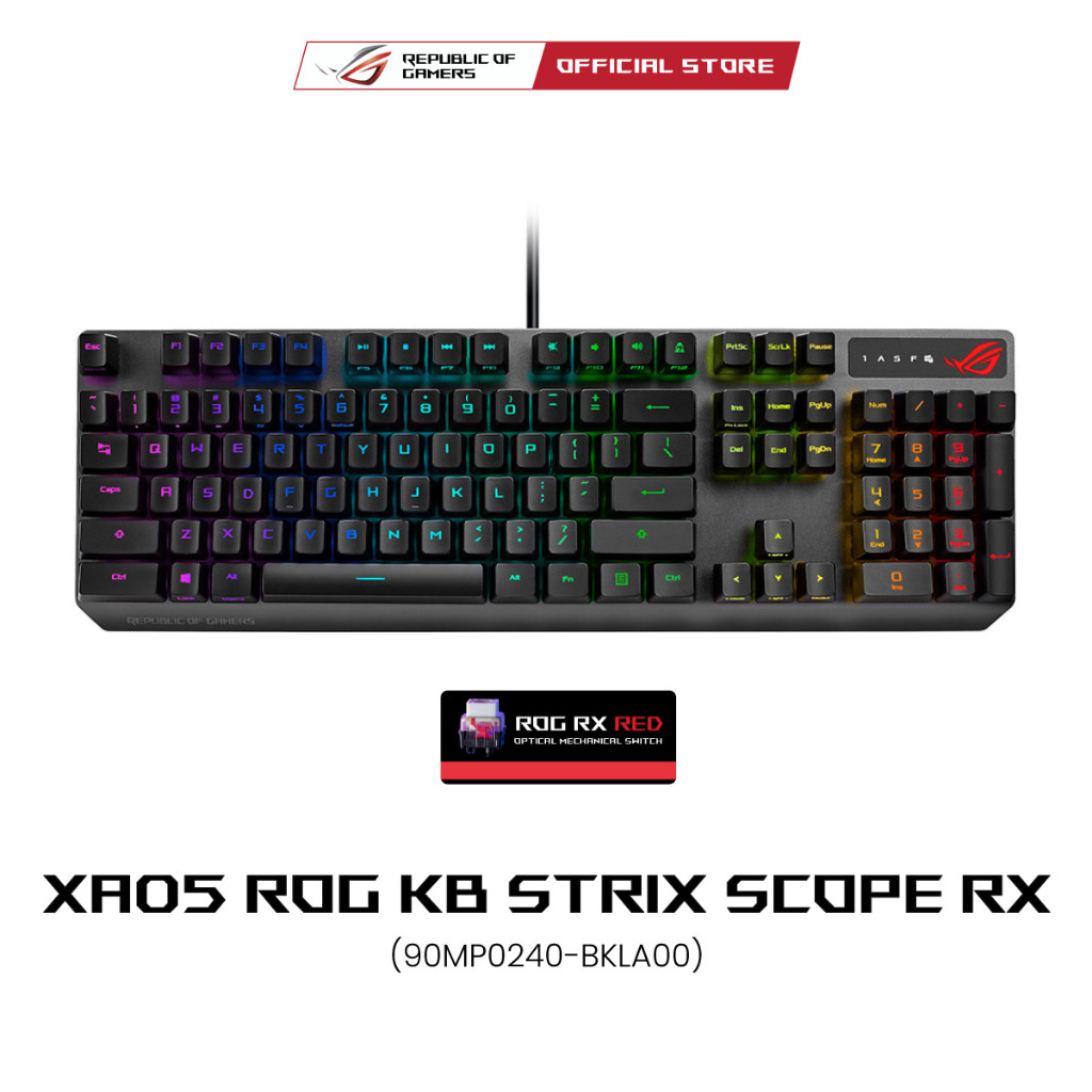 ASUS XA05 ROG KB STRIX SCOPE RX RGB gaming keyboard คีย์บอร์ดเกมมิ่ง ...