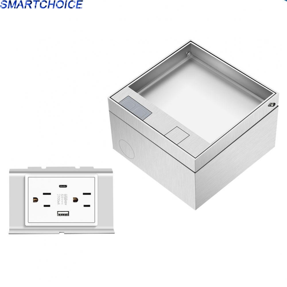 Sophisticated Recessed Flat Socket With Stainless Steel Finish for ...