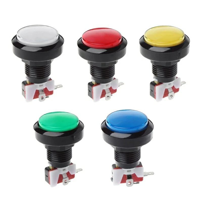 45มม. สวิตซ์ปุ่มกด12V LED Micro Switch เครื่องหยอดเหรียญ ของใหม่ ...
