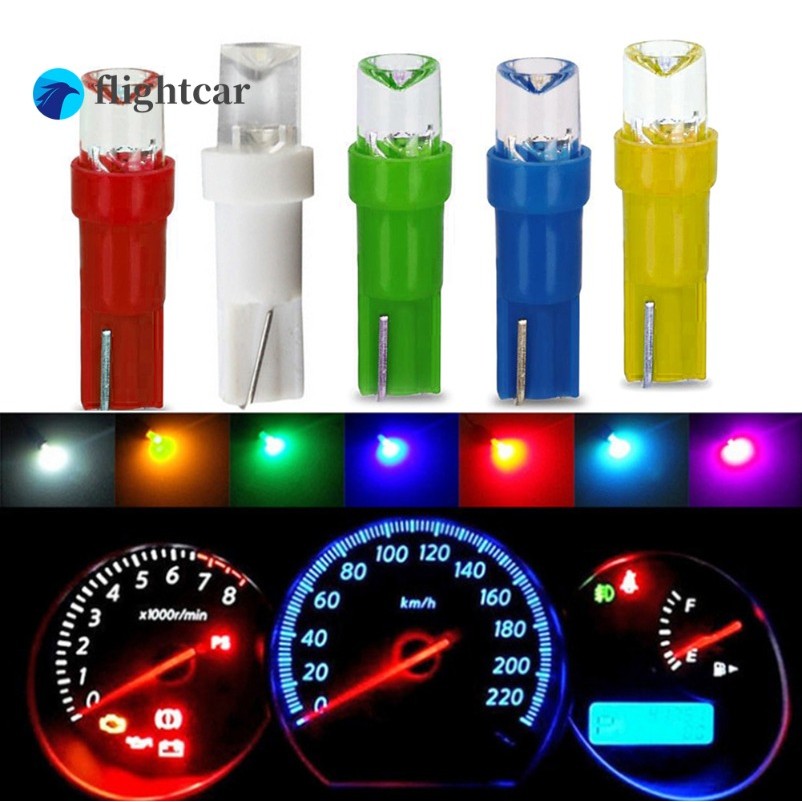 Janedream 10 ชิ้น T5 LED รถ Dash Dash Dash Dashboard ไฟหลอดไฟแผง ...