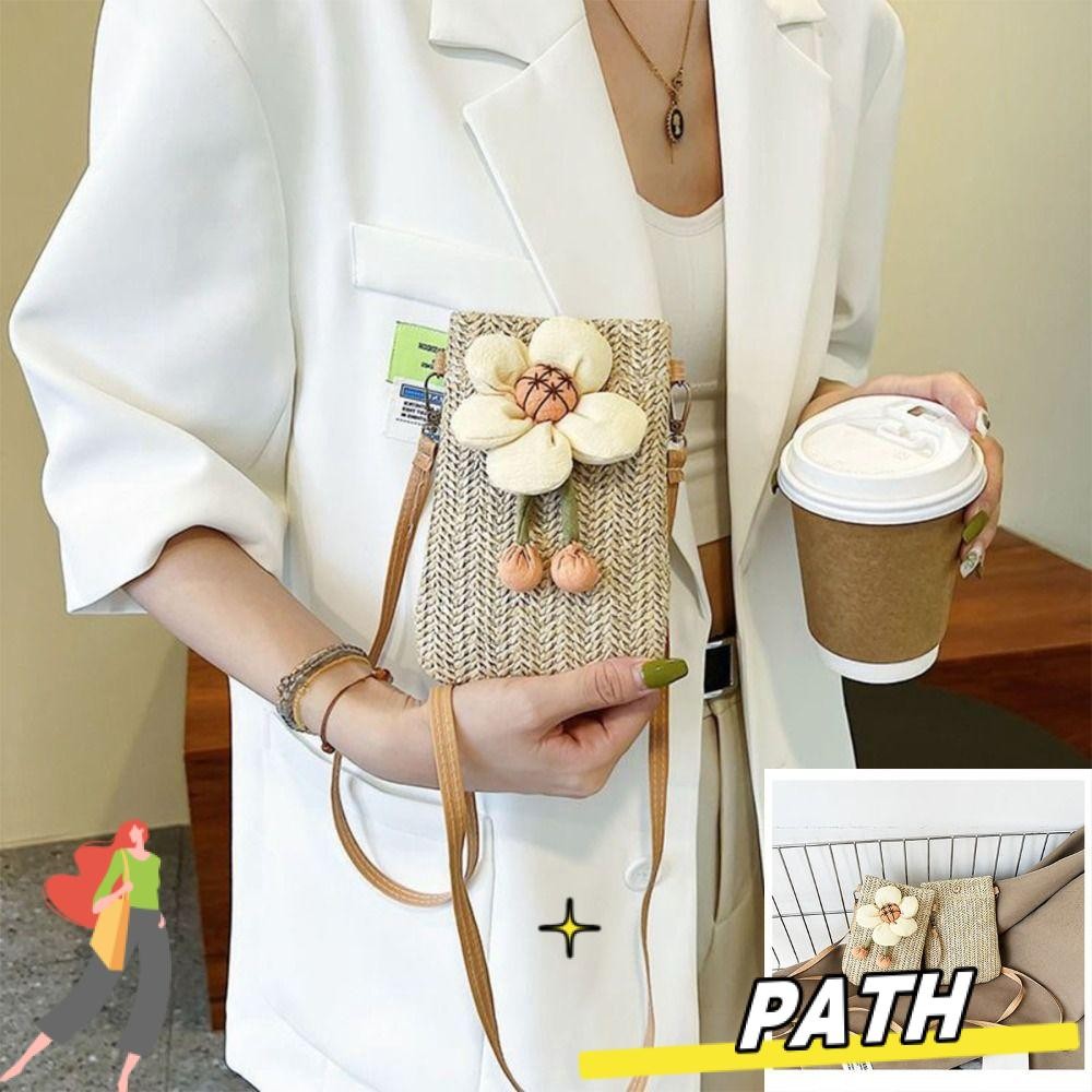 Path Messenger Bag, Mini Mobile Phone Shoulder Pack, กระเป๋าใส่เหรียญ ...
