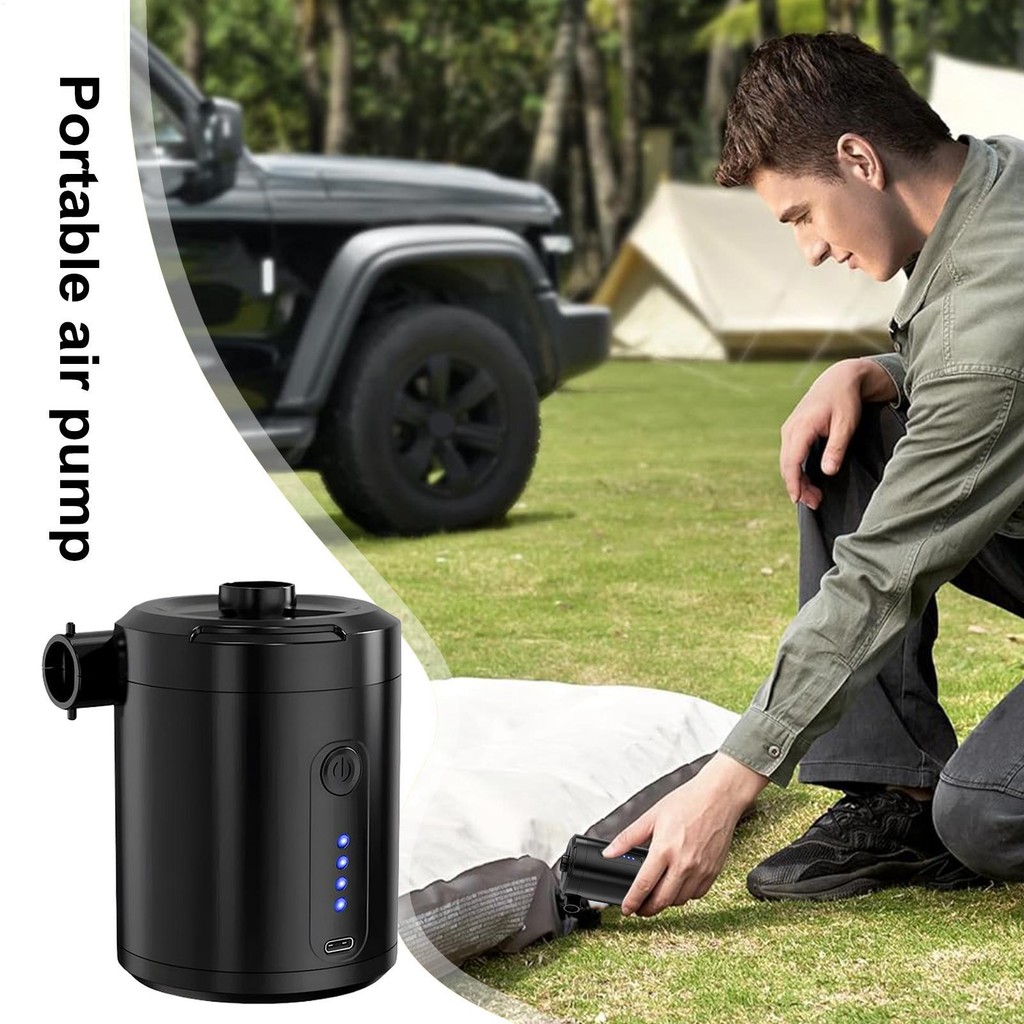 ชาร์จปั๊มลมไร้สายแบบพกพาเสียงรบกวนต่ํา Inflator สําหรับบอลลูน ...