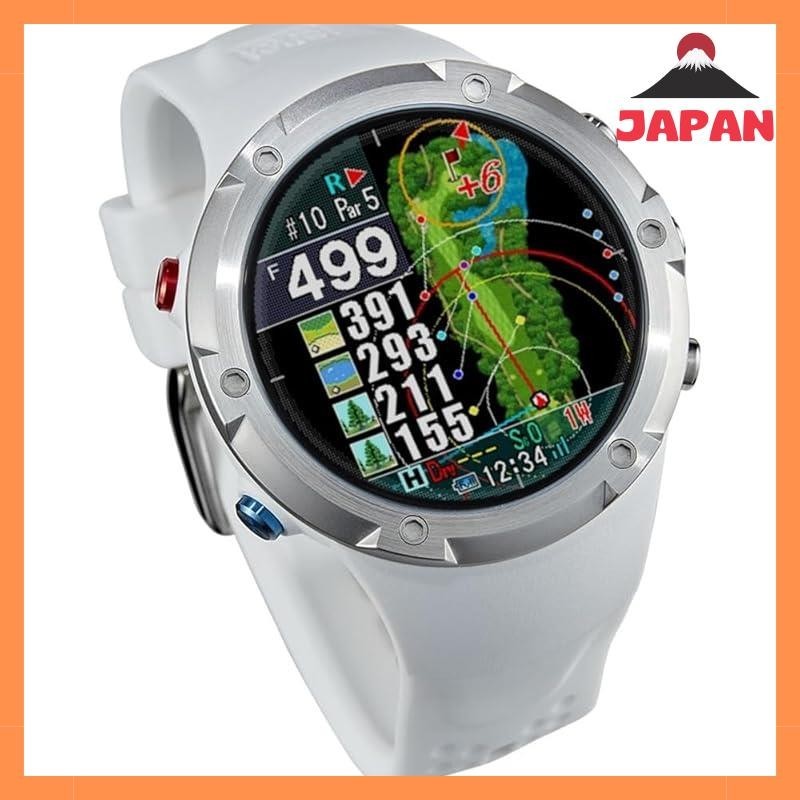 Shot Navi Evolve PRO White Large Color LCD GPS Golf Watch with