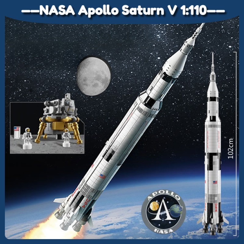21309 Space rocket spacecraft series Building Block ของเล่น NASA Apollo ...