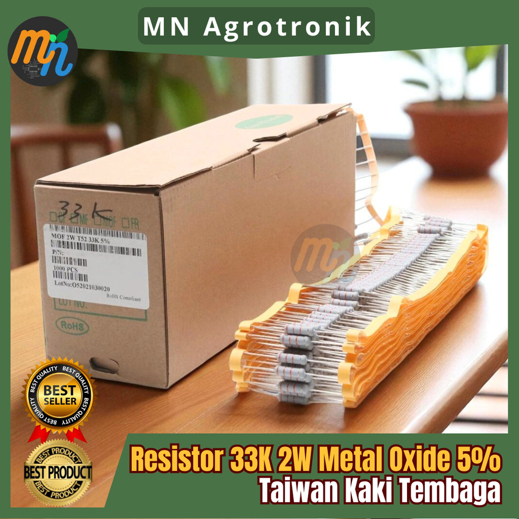 ตัวต้านทาน 33K 2W Metal Oxide 5% Original Copper Feet | Shopee Thailand