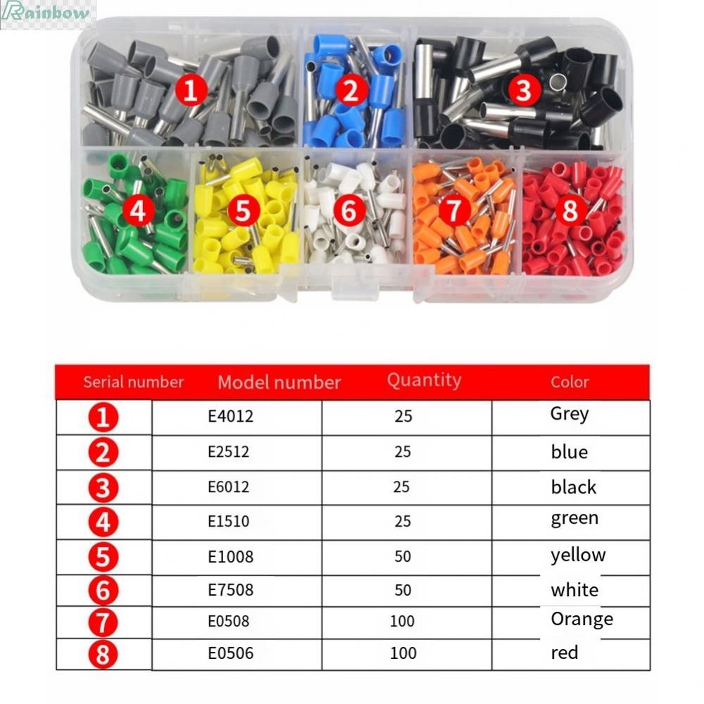 สะดวกและมีประสิทธิภาพสายไฟ 400PCS Pin Tube Terminal Assortment ...
