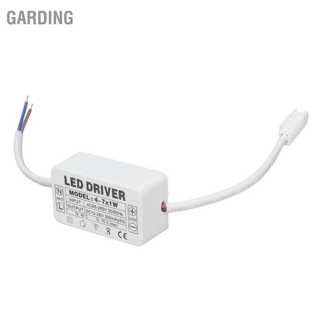 Garding 4-7X1W LED Driver กระแสคงที่ 300mA อินพุต AC85-265V เอาต์พุต ...