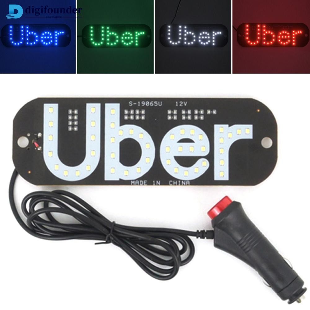 Digifounder 12V LED รถ UBER Cab ไฟแสดงสถานะโคมไฟกระจกหน้ารถป้ายโคมไฟ ...
