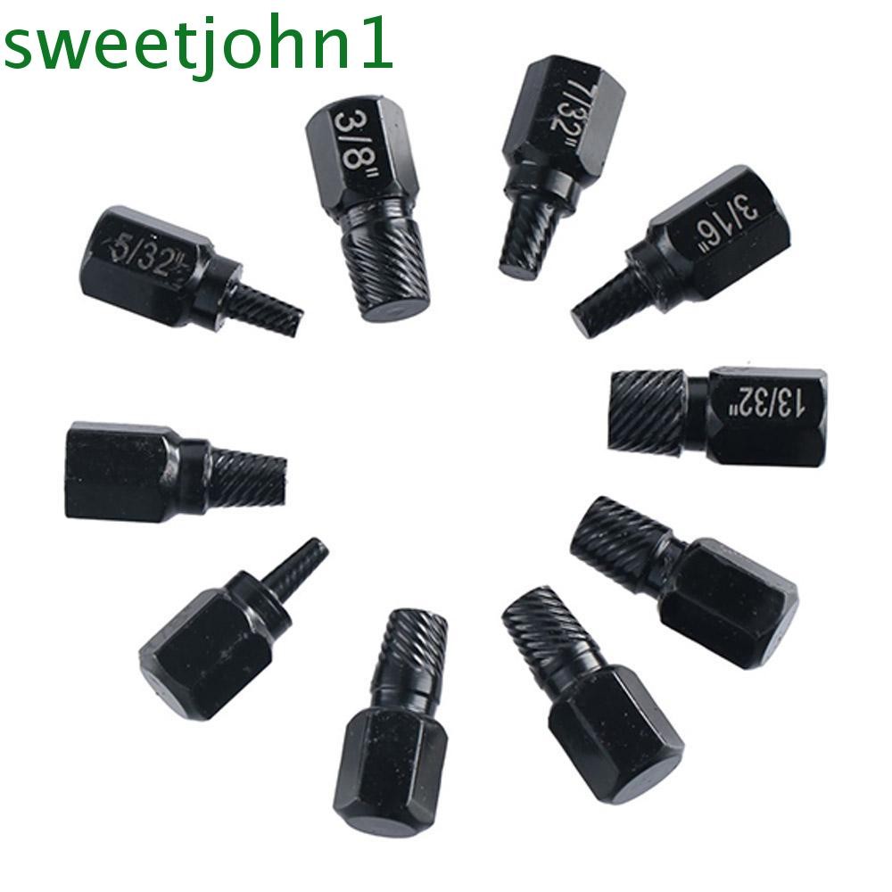 SWEETJOHN 10 ชิ้น Bolt Extractor, สกรู Demolish Bolt Screw Extractor ...
