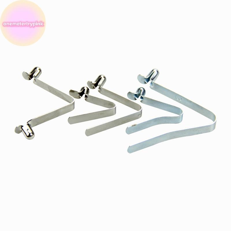 ONEPINK 10 ชิ้น V-Shaped Spring Buckle 6 มม. Spring Buckle แผ่นเหล็ก ...