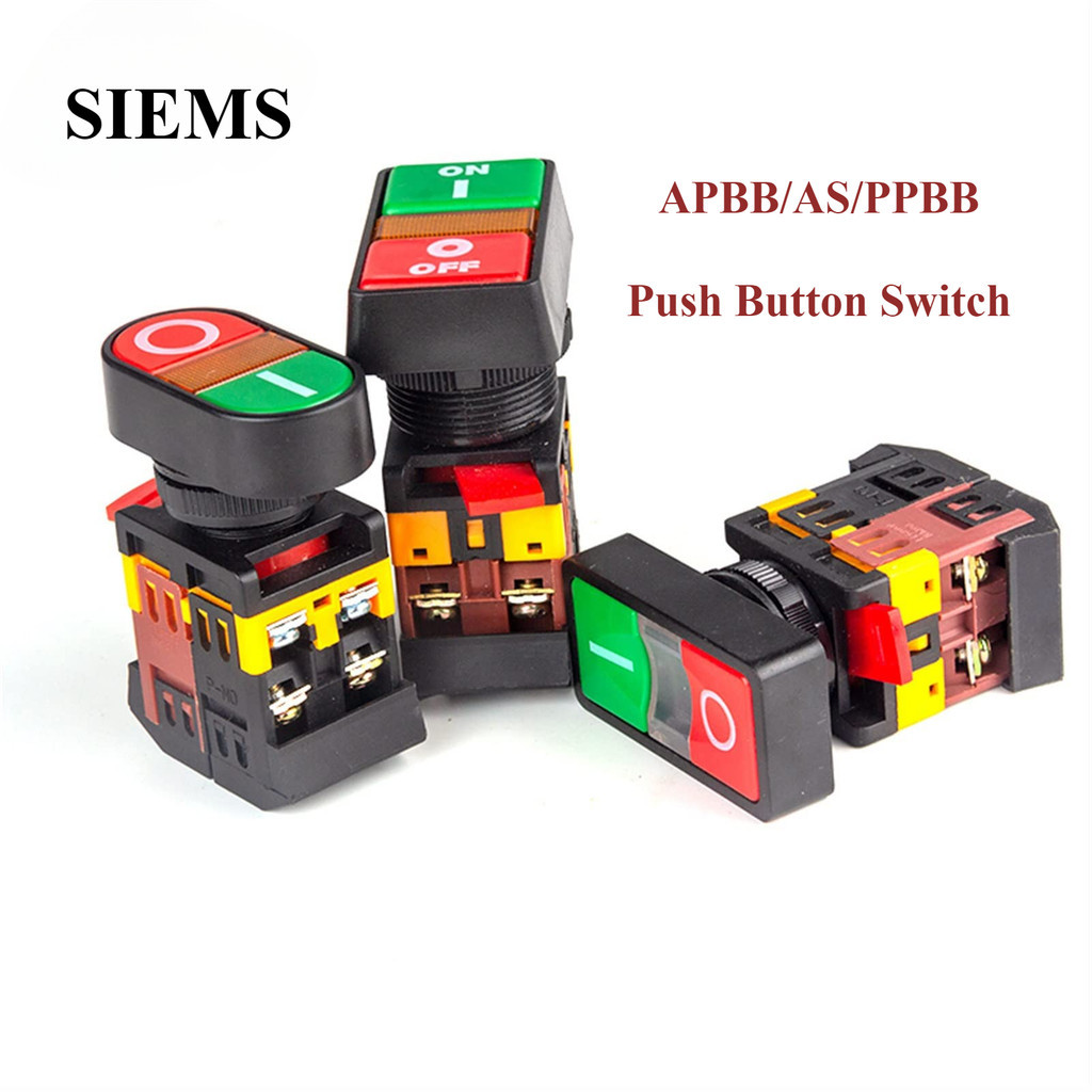 รูรับแสง 22/25/30 มม. APBB/AS/PPBB ON/Off Start Stop Double Bond สวิตช์ ...