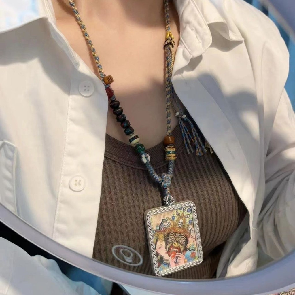 Past Life Tangka Matching ทิเบตเสื้อกันหนาว Chain ประเทศไทย Amulet ...