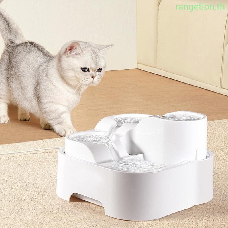 Ran Cats น้ําพุ 67OZ Whispering เงียบเครื่องจ่ายน้ํากรองอัตโนมัติ ...