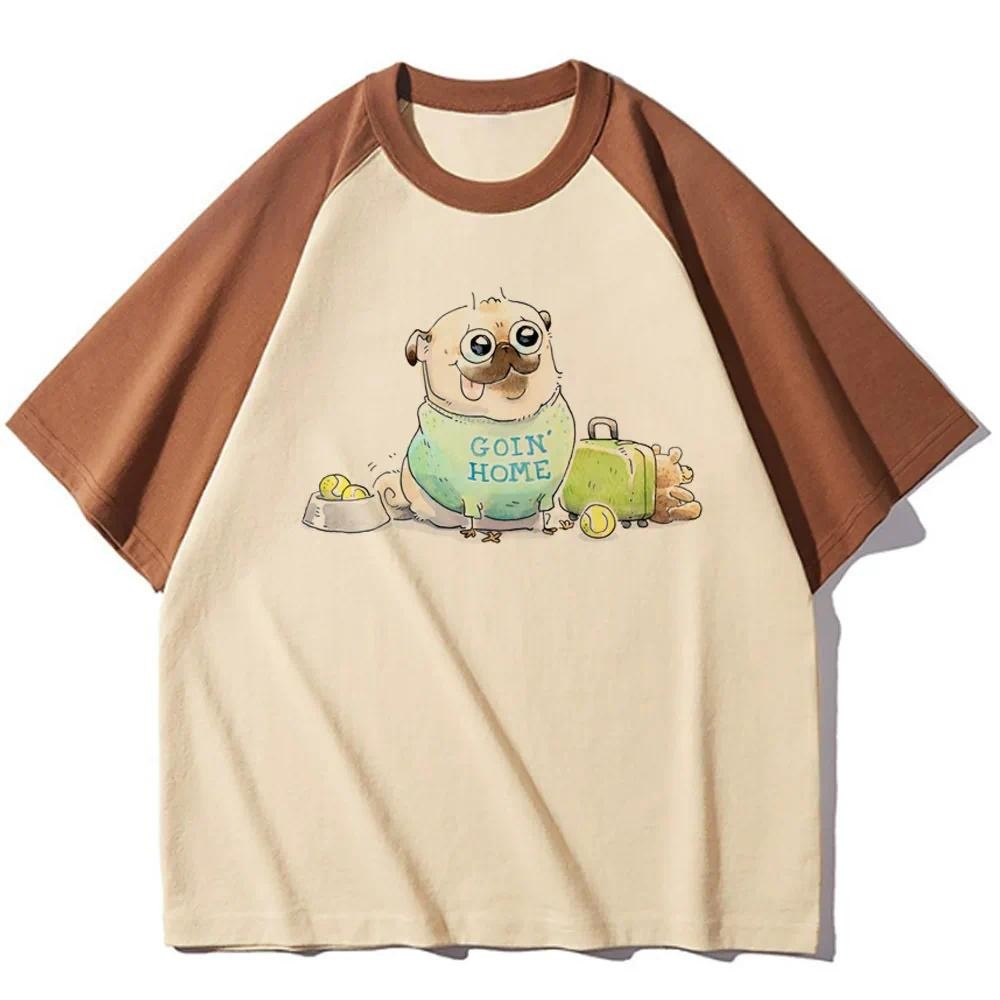 Pug top ผู้หญิงกราฟิกเสื้อยืดหญิงมังงะญี่ปุ่น 2000s เสื้อผ้า | Shopee ...