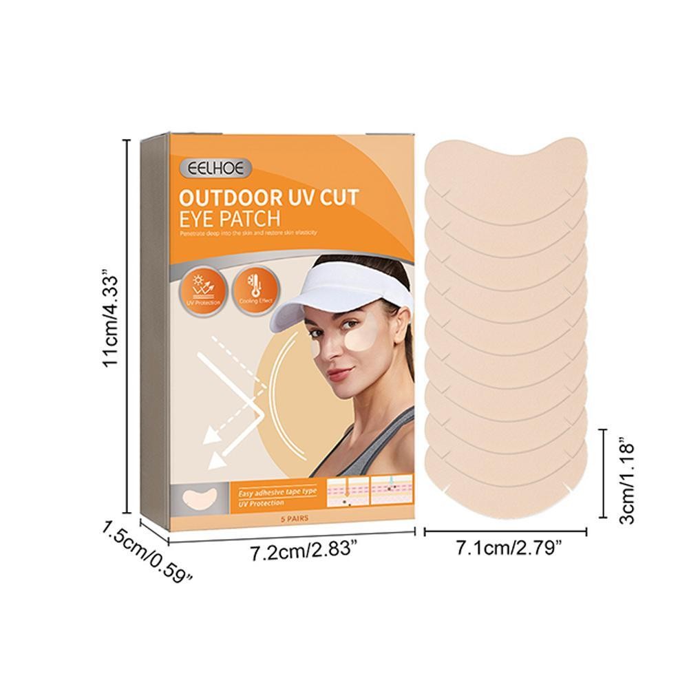 แผ่นแปะป้องกันแสงแดดบนใบหน้ากีฬากลางแจ้ง Sunblock Patch Moisturizing ...